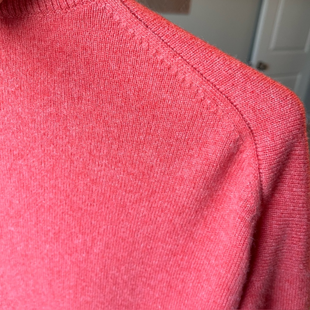 Scotch House 100% Wool Cardigan in Coral - Picture 8 of 10